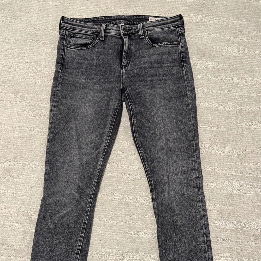 Rag & Bone – Nina High Waist Ankle Crop Slim Jeans Size 29